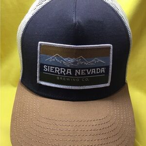 ROVE Sierra Nevada Two-Tone Trucker Hat in Navy & Brown